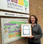 Somerset Skills & Learning Award Presented in Wincanton