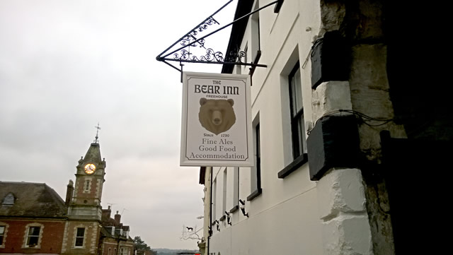 The Bear Inn, Wincanton, venue of the District and Town Council election husting