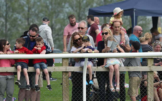 Spectators at Wincanton Racecourse