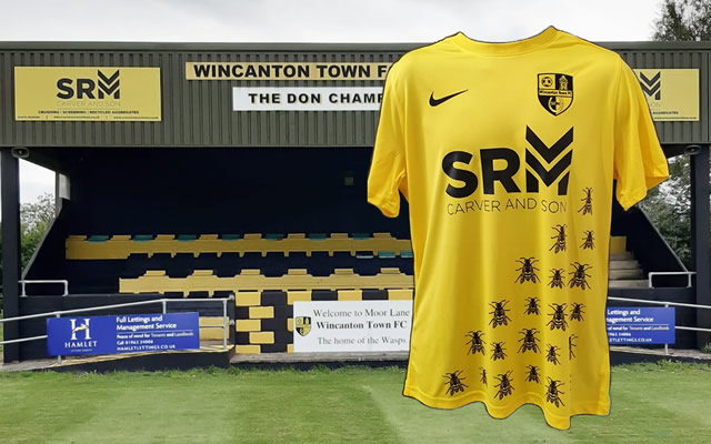 Wincanton Town FC stand and new 2020 kit