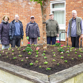 Wincanton Gardeners volunteers have been out planting the Town's flower beds