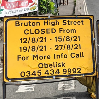 Bruton's MONSTER High Street diversion: an amusing EV anecdote