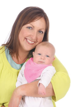 Helen Bristol with baby