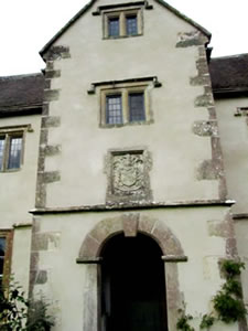 The front entrance to the house