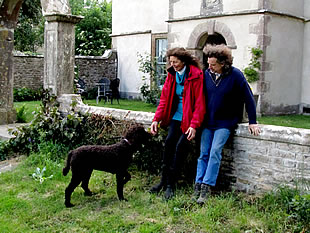 Jane and Angus with their poodle