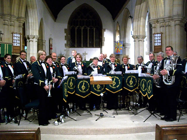 Wincanton Silver Band play at poppy concert